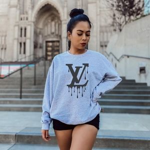 grey lv sweatshirt